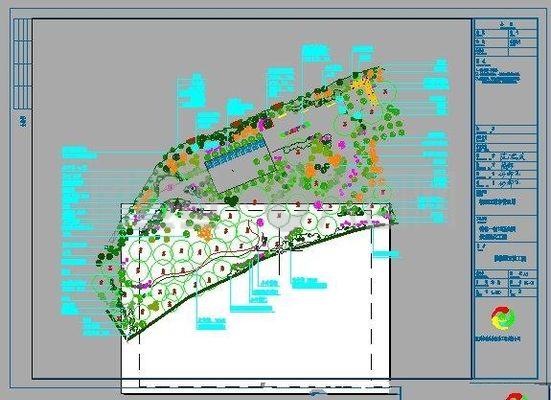 社区公园绿化施工图